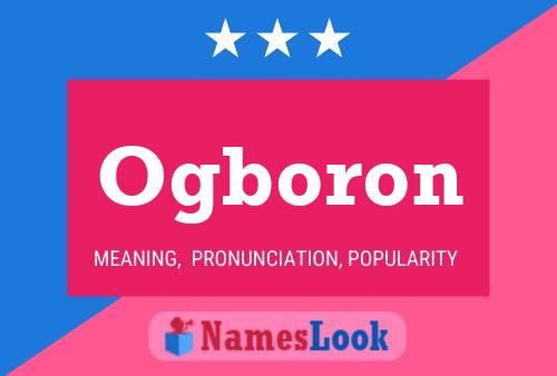 Ogboron Name Poster