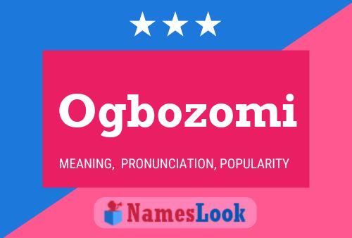 Ogbozomi Name Poster