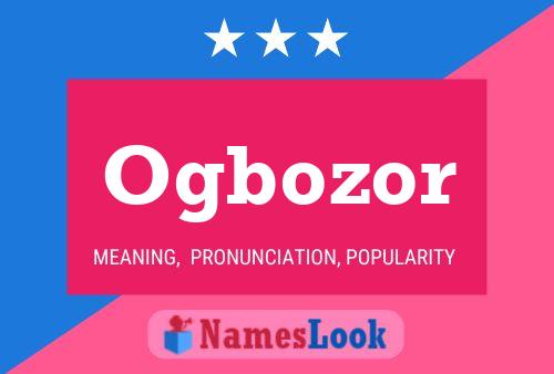 Ogbozor Name Poster