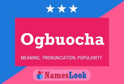 Ogbuocha Name Poster