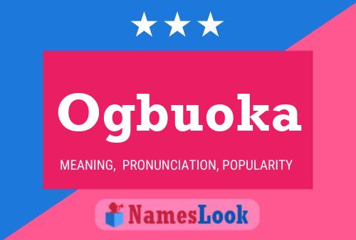 Ogbuoka Name Poster