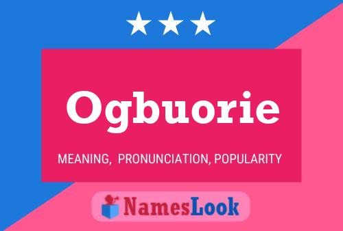 Ogbuorie Name Poster