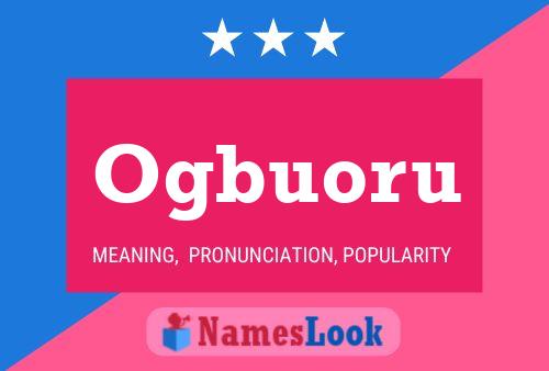 Ogbuoru Name Poster