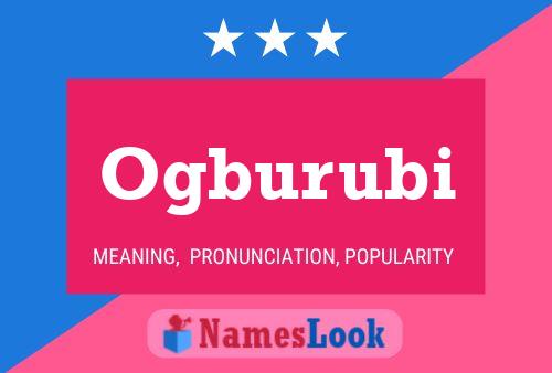 Ogburubi Name Poster