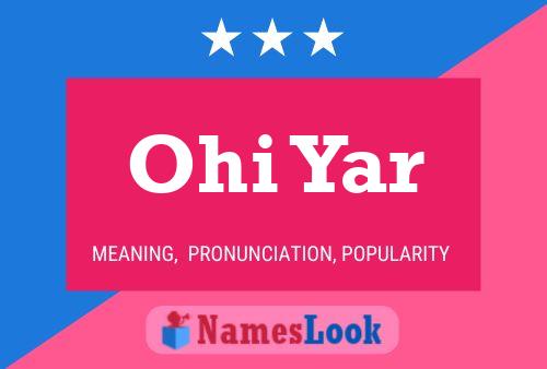 Ohi Yar Name Poster