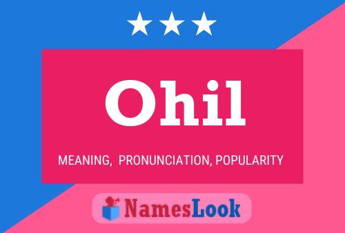 Ohil Name Poster