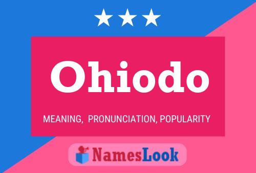 Ohiodo Name Poster