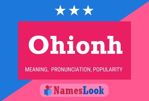 Ohionh Name Poster