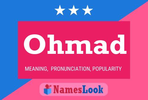 Ohmad Name Poster