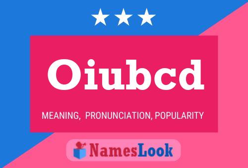 Oiubcd Name Poster