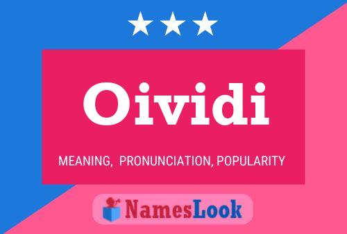 Oividi Name Poster