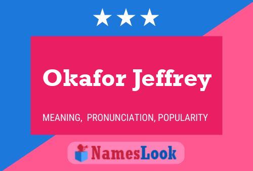 Okafor Jeffrey Name Poster