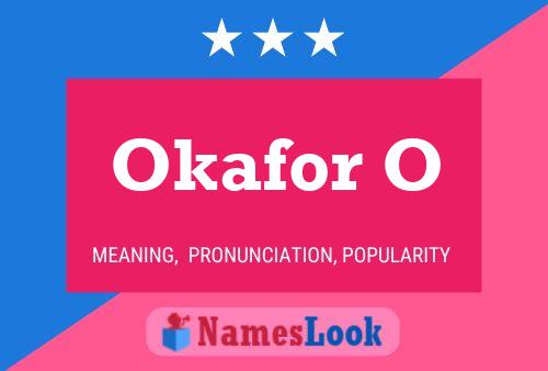 Okafor O Name Poster