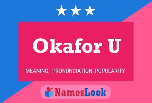 Okafor U Name Poster