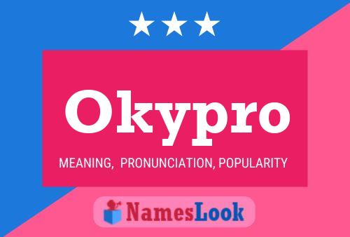 Okypro Name Poster