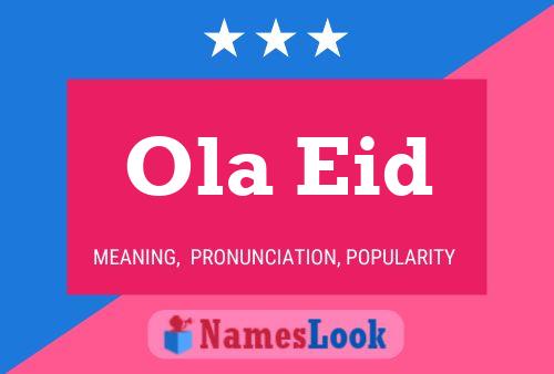 Ola Eid Name Poster