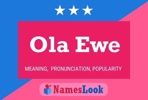 Ola Ewe Name Poster