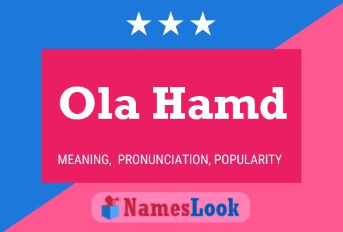 Ola Hamd Name Poster