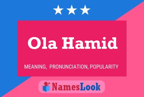 Ola Hamid Name Poster