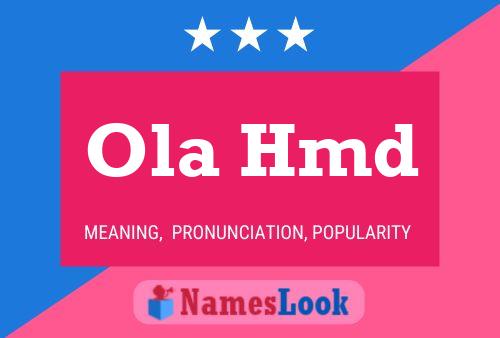 Ola Hmd Name Poster