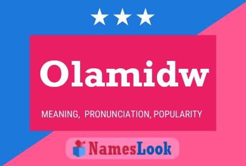 Olamidw Name Poster