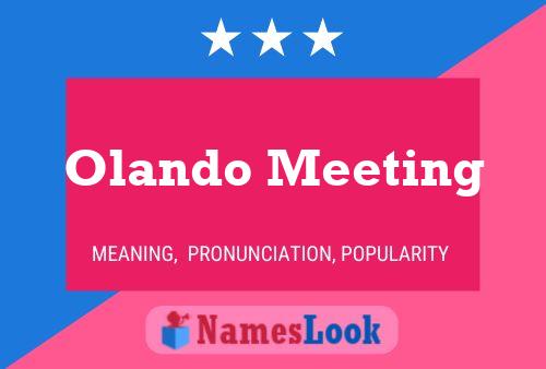 Olando Meeting Name Poster