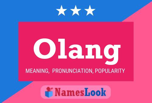 Olang Name Poster