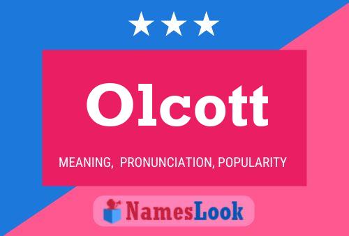 Olcott Name Poster