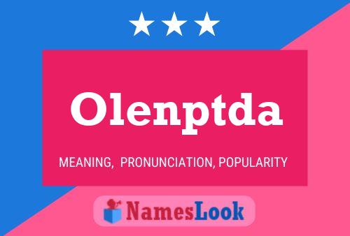 Olenptda Name Poster