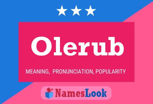 Olerub Name Poster