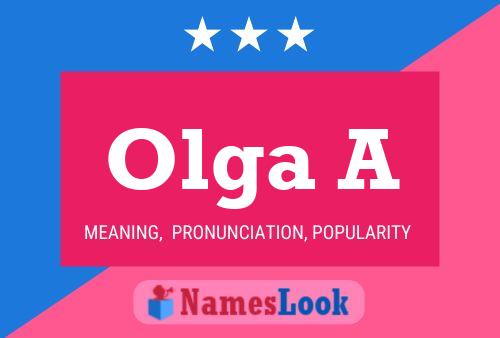 Olga A Name Poster