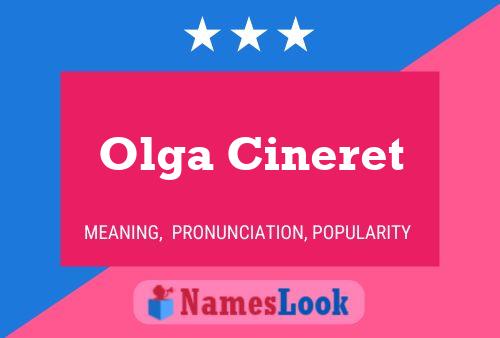 Olga Cineret Name Poster