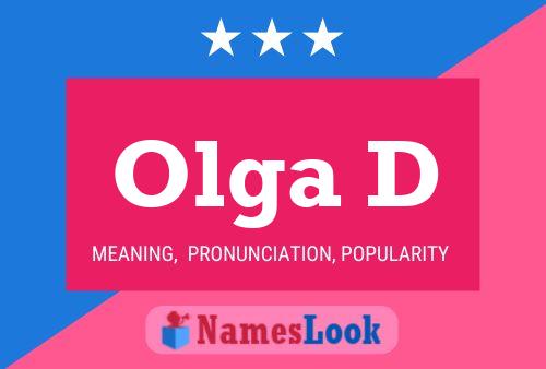 Olga D Name Poster