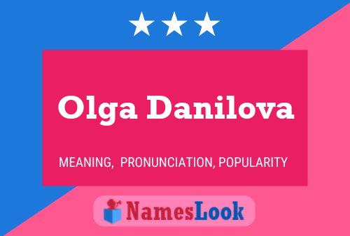 Olga Danilova Name Poster