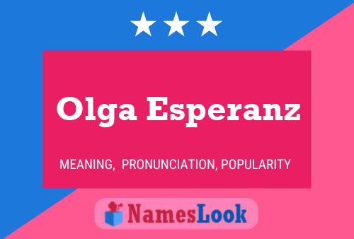 Olga Esperanz Name Poster