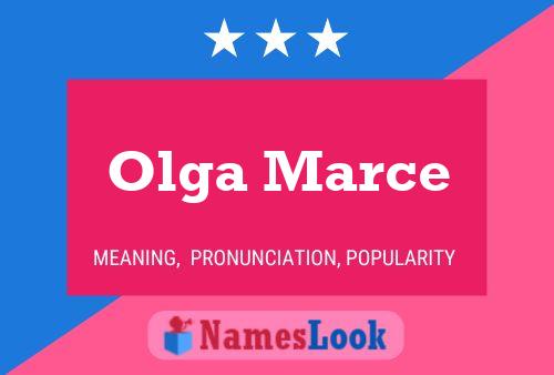 Olga Marce Name Poster