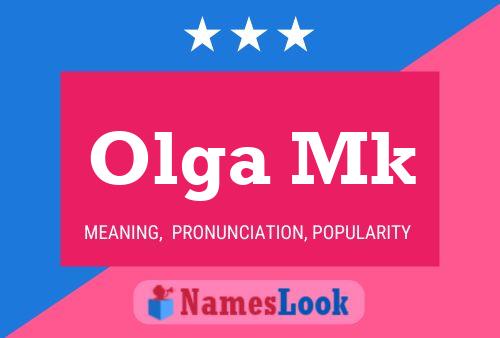 Olga Mk Name Poster