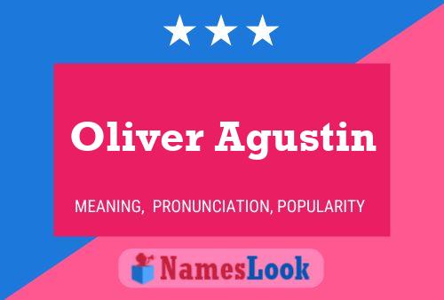 Oliver Agustin Name Poster