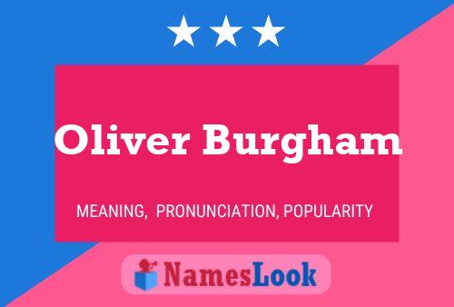 Oliver Burgham Name Poster