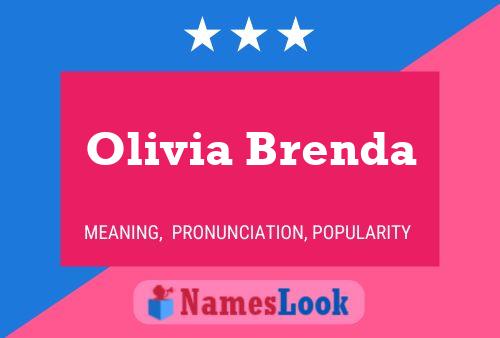 Olivia Brenda Name Poster