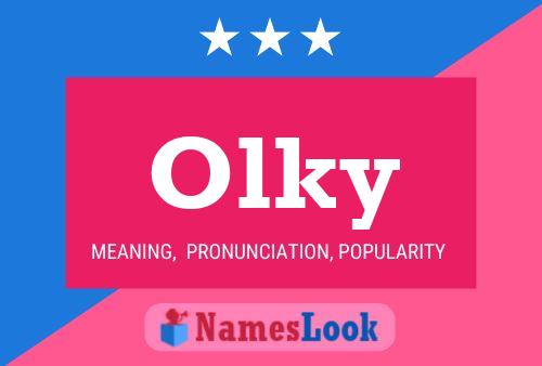 Olky Name Poster