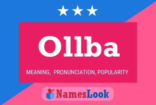 Ollba Name Poster