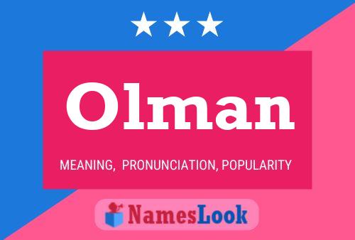 Olman Name Poster