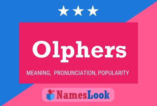 Olphers Name Poster