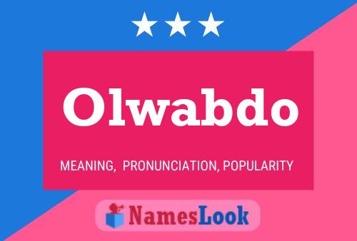 Olwabdo Name Poster