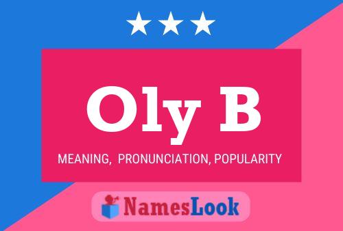 Oly B Name Poster