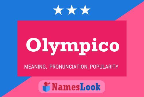 Olympico Name Poster