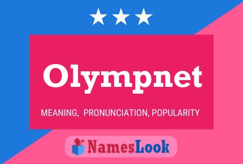 Olympnet Name Poster