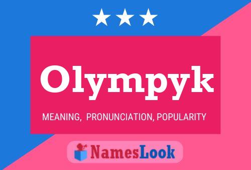 Olympyk Name Poster