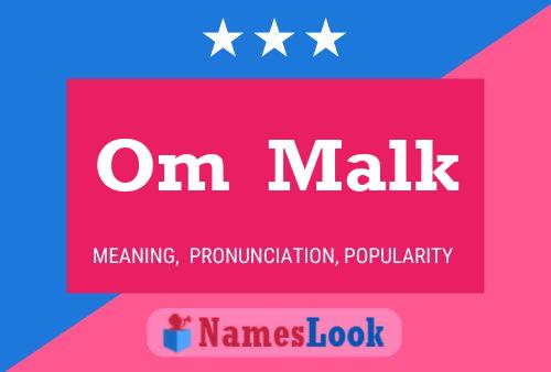 Om  Malk Name Poster